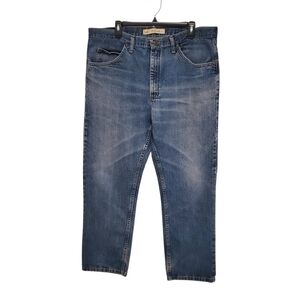 Lee Jeans Mens 40x30 Blue Regular Fit Straight Leg Denim Pants Authentic Quality